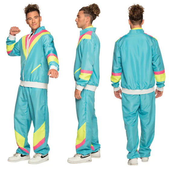 Load image into Gallery viewer, Boland Retro Trainingspak Heren Polyester Blauw maat S
