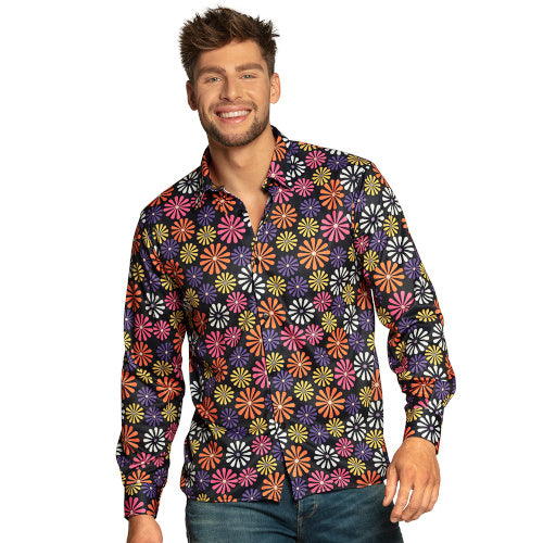 Load image into Gallery viewer, Boland Flower Shirt Heren Polyester maat L
