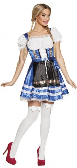 Load image into Gallery viewer, Boland helena oktoberfest kostuum dames blauw maat 40 42
