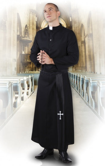 Load image into Gallery viewer, Boland Holy Priest Kostuum Heren Zwart maat 54 56
