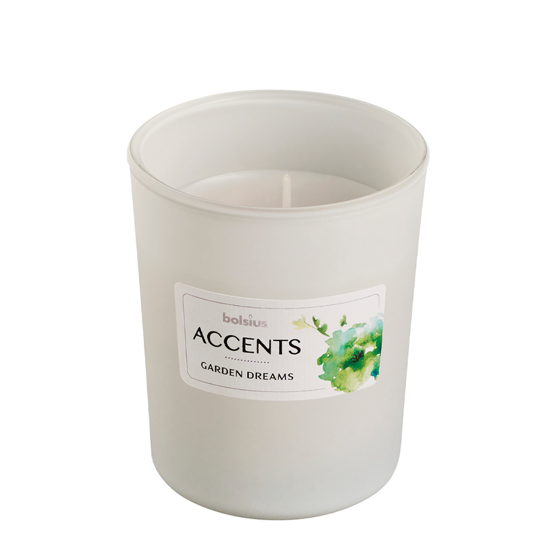 Afbeelding laden in galerijviewer, Bolsius geurglas accents garden dreams 92 76mm
