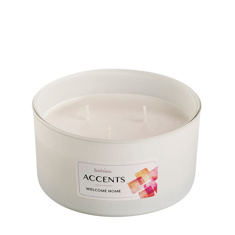 Afbeelding laden in galerijviewer, Bolsius geurglas accents multi lont welcome home 75 137mm

