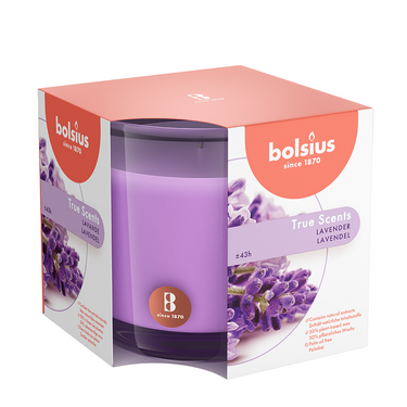 Bolsius geurglas true scents lavender 95 95mm