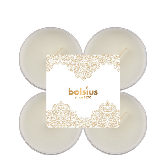 Bolsius geurtheelicht maxi vanille 8 stuks
