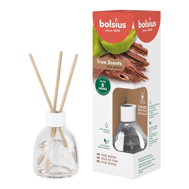 Bolsius geurverspreiders 60 ml true scents oud wood (6 stuks)