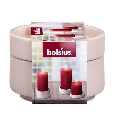 Bolsius kaarshouder pink