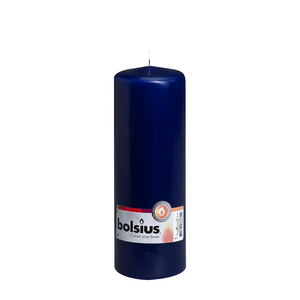 Bolsius stompkaars donkerblauw 200 68mm