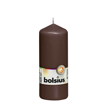 Abi bolsius stompkaars kastanjebruin 150 58mm