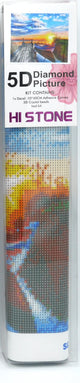 Jonotoys diamond painting - aanlegsteiger met bootje - 40x50 cm