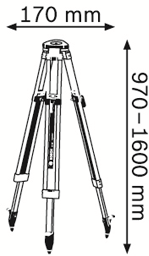 Load image into Gallery viewer, Bosch accessoires bt 160 professional statief | uitklapbaar - 0601091200
