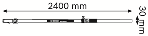 Load image into Gallery viewer, Bosch accessoires meetlat gr 240 professional | bouwlasermeetlat - 0601094100
