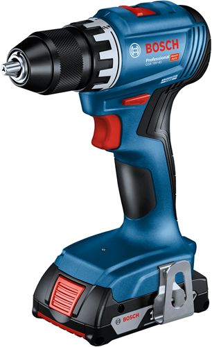 Bosch blauw gsr 18v-45 professional | accuschroefboormachine | 2 x 2,0 ah accu + oplader | in l-boxx 136 + inlay 06019k3203