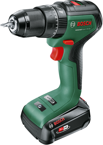 Load image into Gallery viewer, Bosch groen bosch universalimpact 18v-60 - accuklopboorschroevendraaier - met 18 v li-ion accu (2.0 ah) en lader
