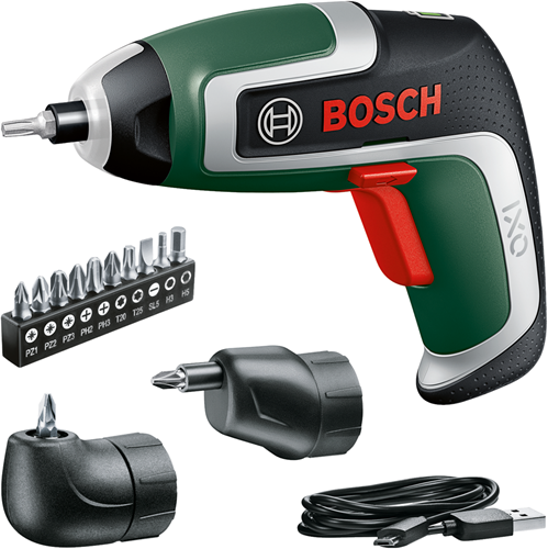 Afbeelding laden in galerijviewer, Bosch groen ixo 7 accu schroevendraaier | 3,6 v | 2,0 ah | 5,5 nm | incl. 2 adapters + 10-delige bitset | in opbergbox 06039e0001
