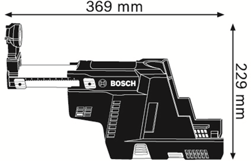 Load image into Gallery viewer, Bosch accessoires gde 18v-16 (solo) stofafzuiging voor gbh 18v-26 - 1600a0051m
