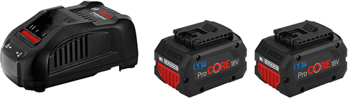 Load image into Gallery viewer, Bosch blauw 18v starterset met 2 accu's procore18v 5.5ah + lader gal 1880 cv - 1600a0214c
