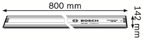 Load image into Gallery viewer, Bosch accessoires fsn 800 liniaal geleiderails bosch 800 mm - 1600z00005
