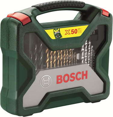 Bosch accessoires bosch x-line borenset - 50-delig - titanium plus serie - geschikt voor alle merken