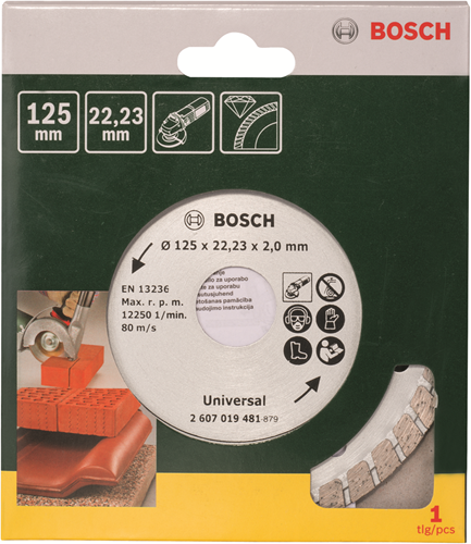 Load image into Gallery viewer, Bosch accessoires diamantdoorslijpschijf turbo, 125 mm ø - 2607019481
