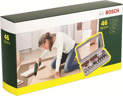 Load image into Gallery viewer, Bosch accessoires 46-delige schroevendraaierset - 2607019504
