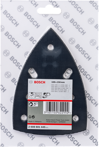 Bosch accessoires schuurplateau delta voor velcro 100x150