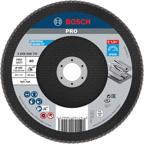 Load image into Gallery viewer, Bosch accessoires 1 lamellenschijf 180 x571, best for metal haaks, k40 - 2608606737
