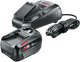 Bosch groen bosch accessoires 1600a00zr8 | starterset | 18v | 1 x 6.0 ah accu + al1830 cv lader 1600a00zr8