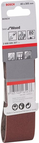 Bosch accessoires 3 banden 13x457 x440, best for wood+paint , k40 - 2608606203