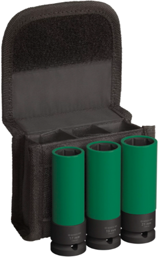 Bosch accessoires 3-delige doppenset | 85mm 1 2 - 2608551102 - 2608551102