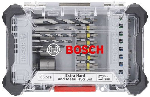 Afbeelding laden in galerijviewer, Bosch accessoires 35-delige set boor en schroefbit mixed for metal (displayvariant) - 2607017726
