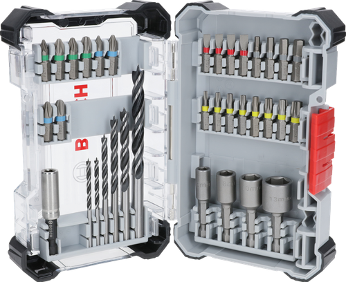 Afbeelding laden in galerijviewer, Bosch accessoires 35-delige set boor en schroefbit mixed for wood (displayvariant) - 2607017725
