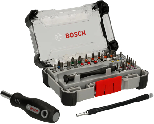 Afbeelding laden in galerijviewer, Bosch accessoires 43-delige precisie bitset + flexibele as - 2607002837
