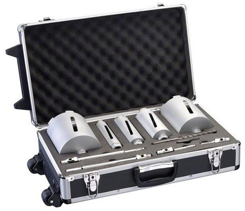Load image into Gallery viewer, Bosch accessoires 5-delige diamantdroogboorkronenset 38, 52, 65, 117, 127 mm - 2608587007
