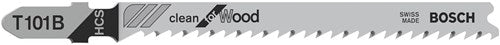 Bosch accessoires 5x clean voor hout decoupeerzaagblad t101b - 2608630030