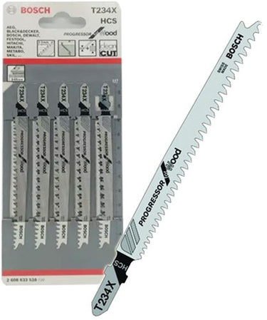 Bosch accessoires 5x progressor voor hout decoupeerzaagblad t234x - 2608633528