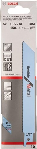 Load image into Gallery viewer, Bosch accessoires 5x reciprozaagblad flexible voor metaal s922af - 2608656013

