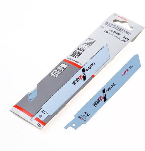 Bosch accessoires 5x reciprozaagblad flexible voor metaal s922bf - 2608656014