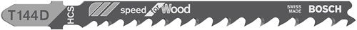 Bosch accessoires 5x speed voor hout decoupeerzaagblad t144d - 2608630040
