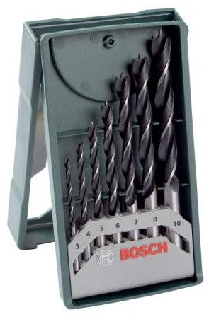 Bosch accessoires 7-delige mini-x-line houtborenset - 2607019580