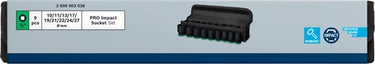 Bosch accessoires bosch professional pro impact krachtdoppenset kort 1 2 9-delig - 2608003038
