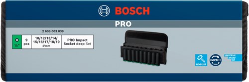 Afbeelding laden in galerijviewer, Bosch accessoires 9-delige krachtdoppenset 77 mm, 10;12;13;14;15;16;17;18;19 - 2608003039

