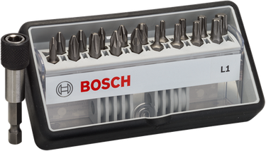 Bosch accessoires bitset | extra hard l1 | robustline | 19-delig | 2607002567 - 2607002567