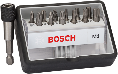 Bosch accessoires bitset | extra hard m1 | robustline | 13-delig | 2607002563 - 2607002563