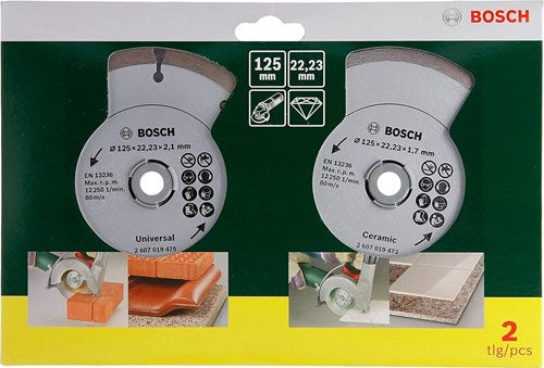 Load image into Gallery viewer, Bosch diamantschijven - voor bouwmaterialen - 2-delig - 125 mm
