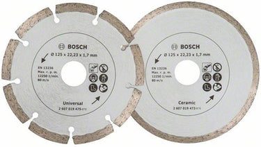 Bosch accessoires bosch diamantschijven - voor bouwmaterialen - 2-delig - 125 mm