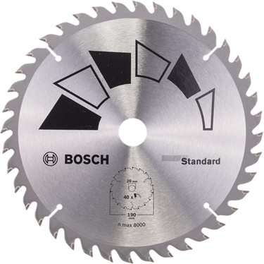 Bosch accessoires cirkelzaagblad basic 190x22x20 16,t40 - 2609256819