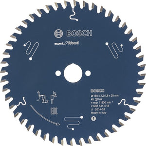 Bosch accessoires cirkelzaagblad expert for wood 160x20x2.2 1.6x48t - 2608644018