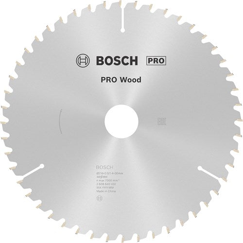 Bosch accessoires bosch pro wood cirkelzaagblad, 216 x 2 x 30 mm