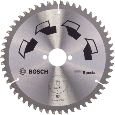 Bosch cirkelzaagblad special 190 x 2 x 30 mm - t54