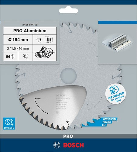 Bosch accessoires cirkelzaagblad st aluminium 184x16x2 1.5x56t - 2608837766